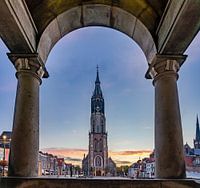 Delft - Nieuwe Kerk vom Rathaus aus gesehen