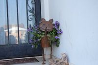 Bloempot in kattenvorm