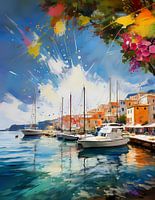 Magie van de haven: Een kleurenspel over de daken van Mallorca