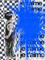 Banksy - Hommage - Je'taime - Blau