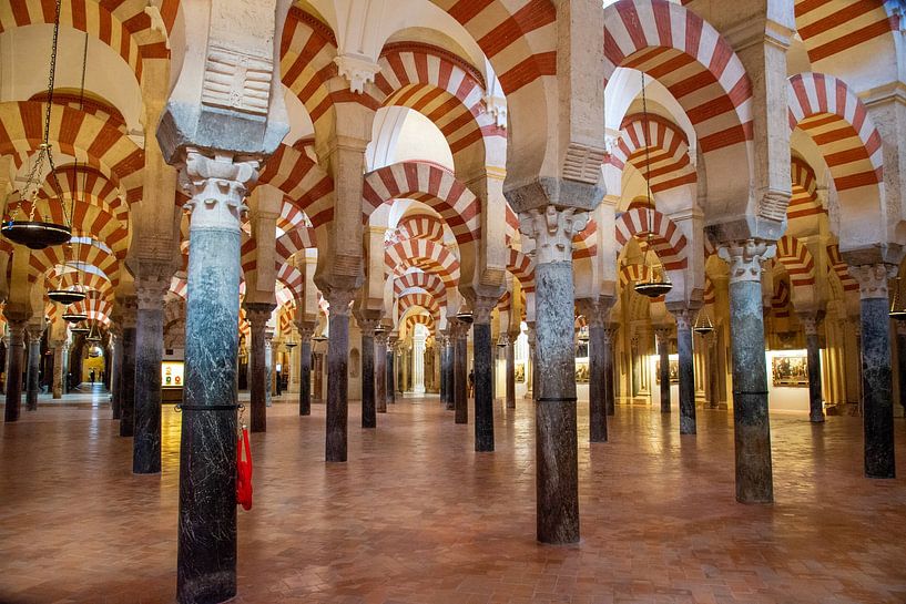 interior of Mezquita in Cordoba, Spain by Jan Fritz