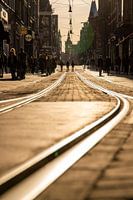 Erster Frühlingstag im Zentrum von Amsterdam