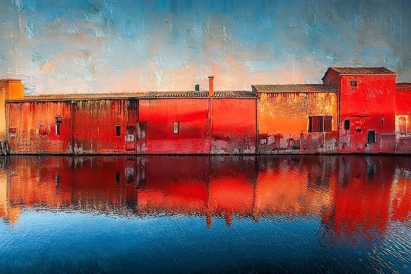 Häuser am See_01c von Rautenberg Digital Art Maritim