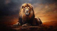 The lion, king of beasts