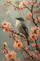 Spring song - Bird amid blossoms