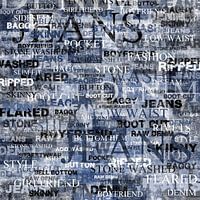 Art mural des mots Jeans