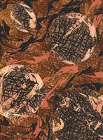 Abstrakte Kunstwerke in warmen Brauntönen