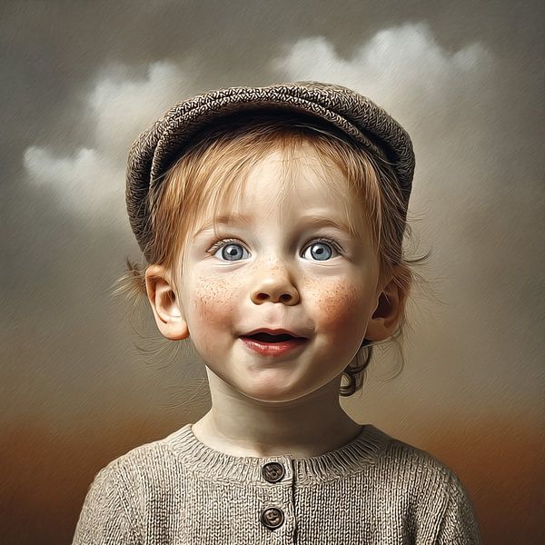 Funny surreal child portrait by Black Coffee