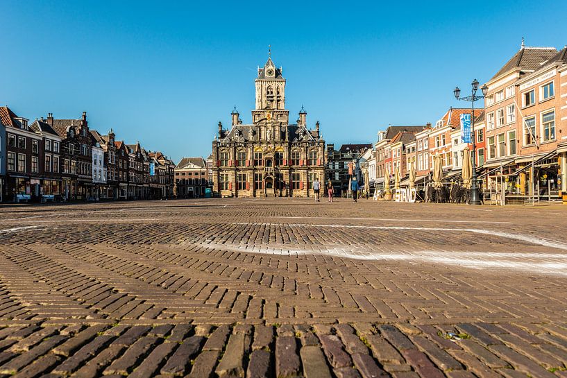 Marktplatz von Delft. von Brian Morgan