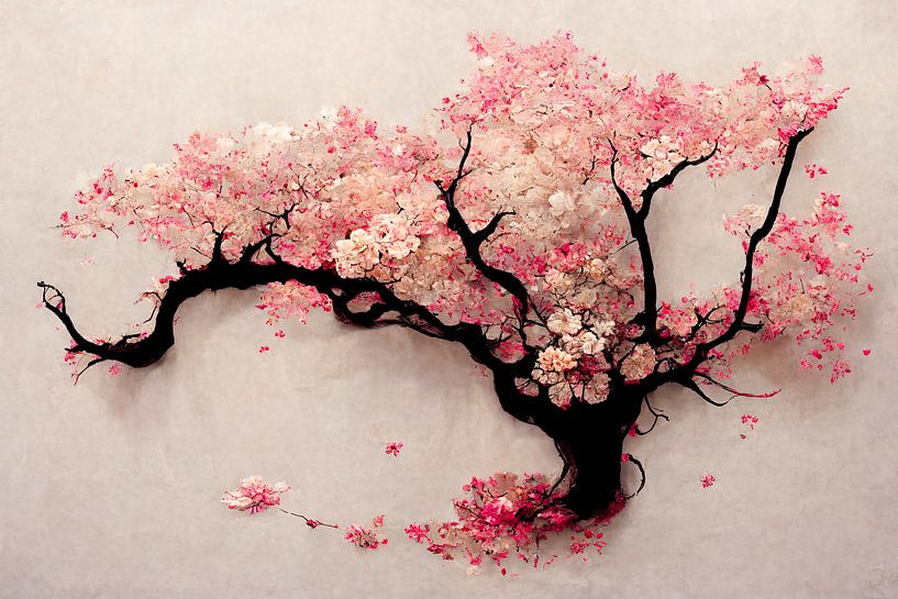 Baum mit Blüte von Bert Nijholt