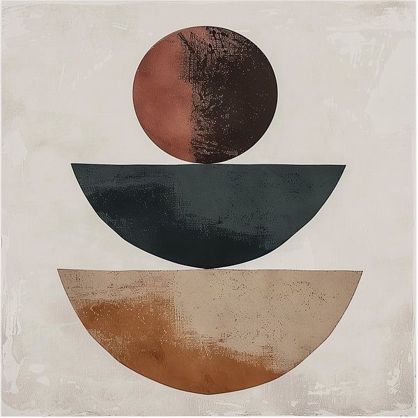 Bauhaus Japandi Abstrakt | Japandi von Kunst Laune