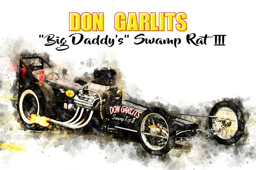 Don Garlits, Swamp Rat 3, entitled by Theodor Decker