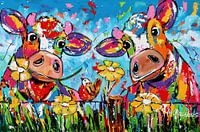 duo between the flowers