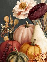 Nature morte d'automne avec citrouilles