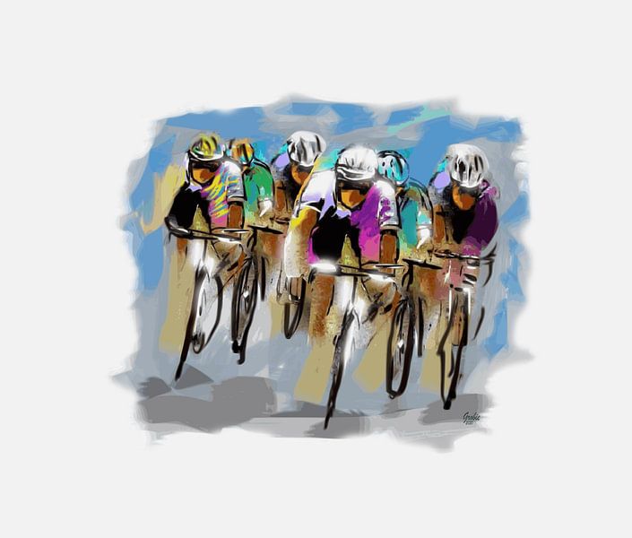 Cyclists by ! Grobie