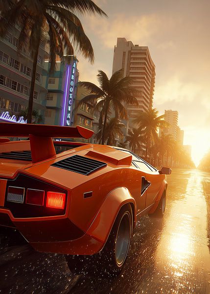 Countach Miami Vice von John Dan