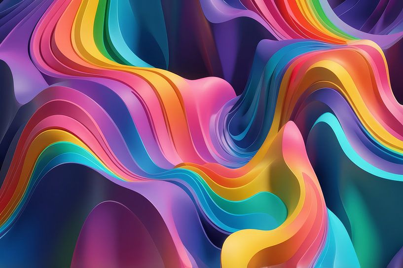 fond abstrait aurore arc-en-ciel par hisam colours