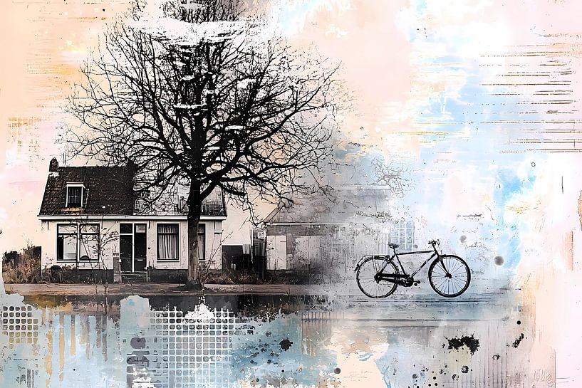 fond rural artistique, graphique saisonnier 8 par Ariadna de Raadt-Goldberg