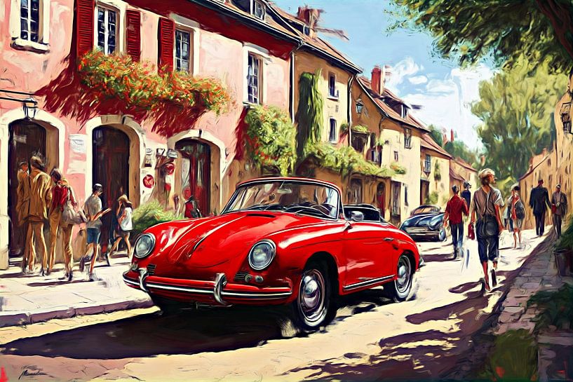 Porsche 356 Cabriolet in Südfrankreich von DeVerviersBelgium