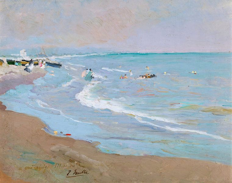 Strand von Valencia, Joaquín Sorolla von Meisterhafte Meister