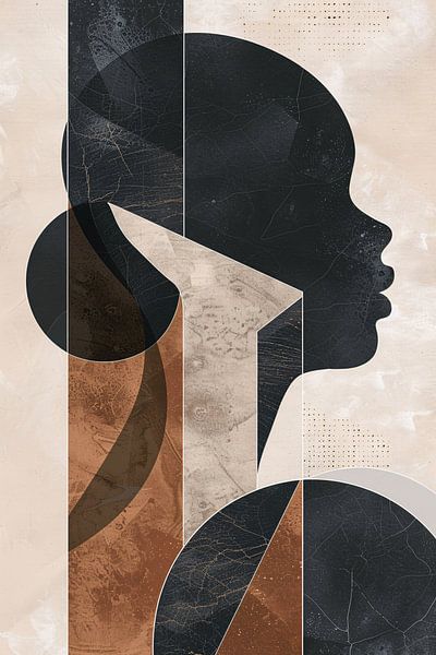 Abstract Geometry and Silhouette in Monochrome by Art & Soul Creations