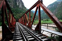 Treinspoor naar Machu Picchu