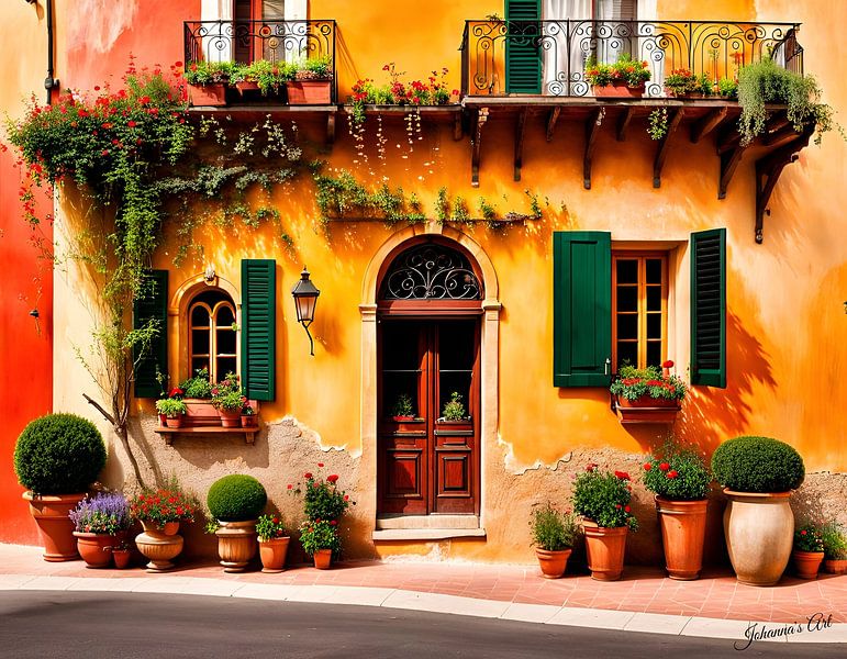 Mittelmeer-Rhapsodie 6 von Johannas Art Creations