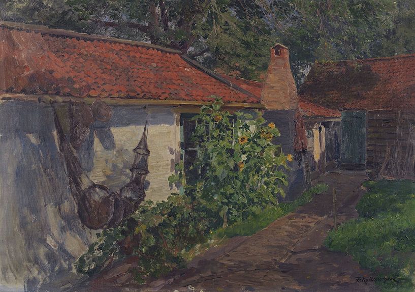 FRIEDRICH KALLMORGEN, Fishing hut, After 1900 by Atelier Liesjes