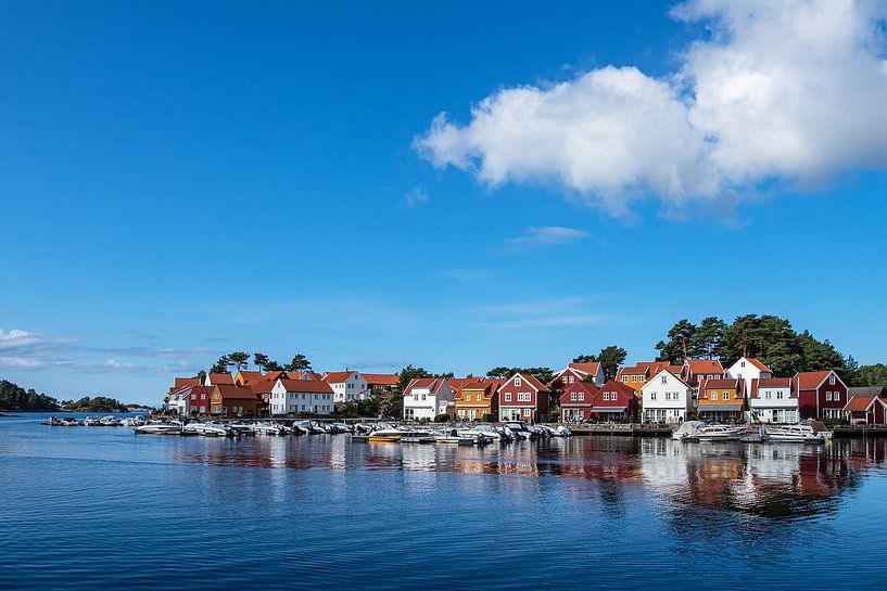 Vue du village de Furuholmen en Norvège par Rico Ködder
