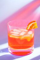 Abstraktes Orangengetränk