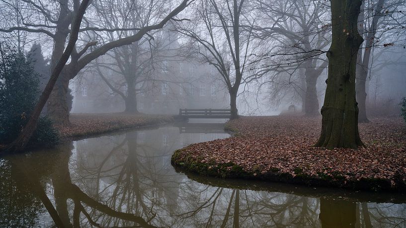 Schloss Hillenraad Boukoul / Schwalben im Nebel von Epic Photography