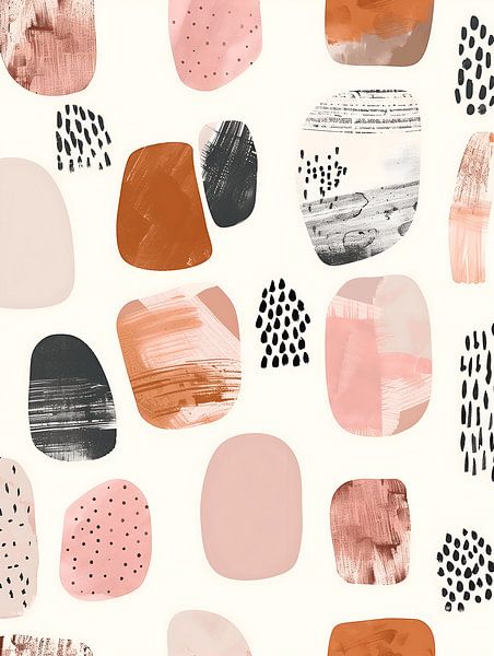 Abstraktes Muster Rosa von Gypsy Galleria