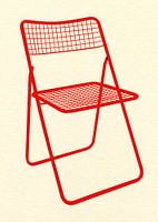 Chaise Ted Net Rouge
