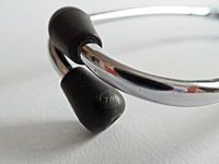 Stetoscoop op egale achtergrond