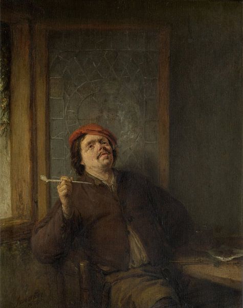 The smoker, Adriaen van Ostade, 1655 by Atelier Liesjes