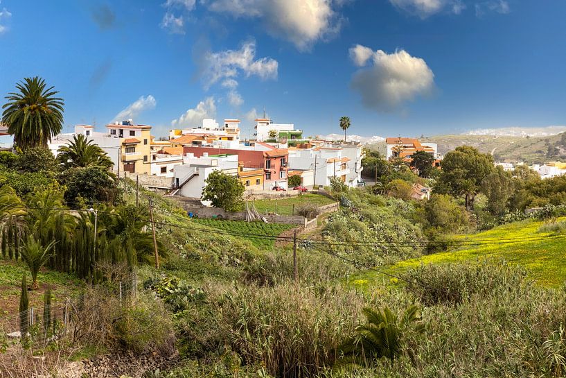 Firgas, spanisches Dorf auf Gran Canaria. von Gert Hilbink