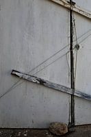 Vervallen deur in Algarve.