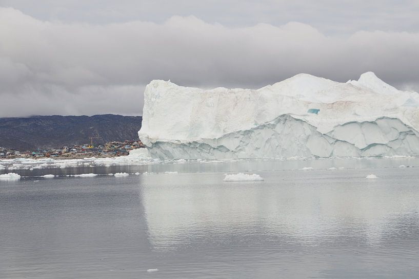 Icefjord devant le village par Olij in Nature