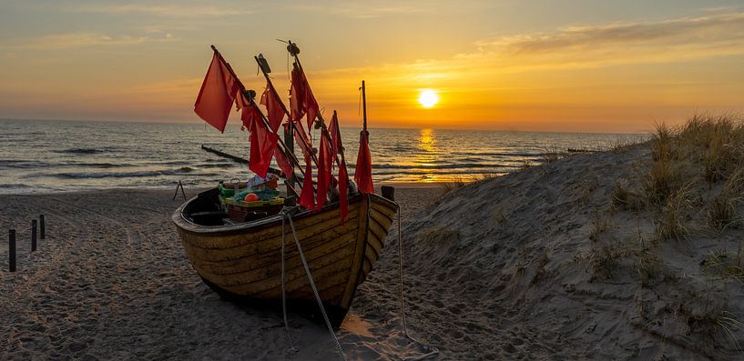 Fishing boat at the Baltic Sea on the beach Usedom 02 by Animaflora PicsStock