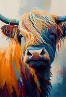 Bunte schottische Highlander