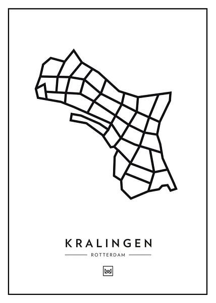 Kralingen - Rotterdam von Muurmap - Jouw Favorite stad of wijk aan de muur