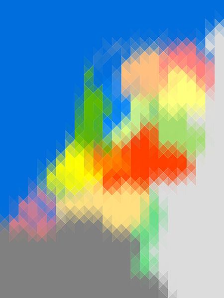 Carte aux triangles des Pays-Bas - verticale par Frans Blok - des photos, de l'art et des autres décorations murales