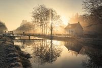 Veenhuizen, Drenthe, on a frozen morning