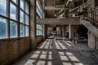 Sunlight in empty factory