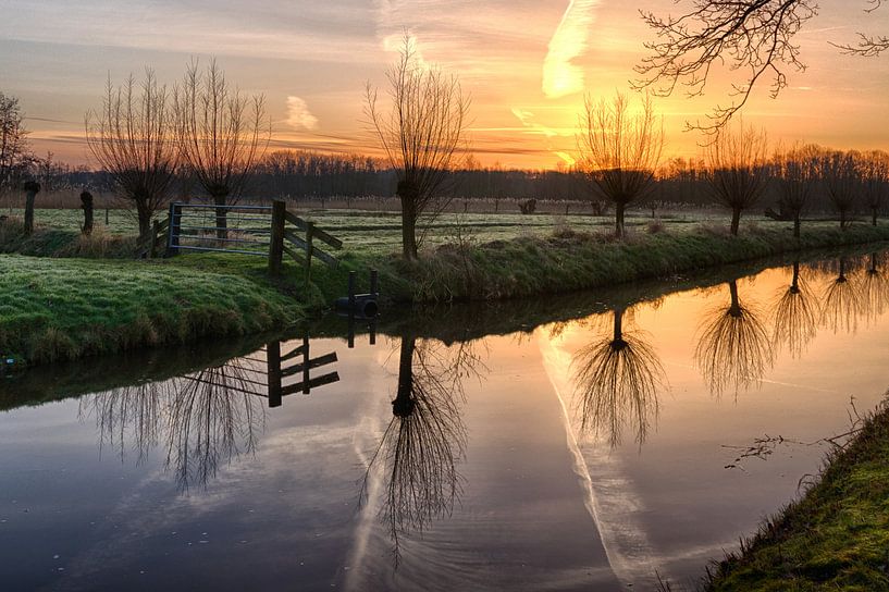 Landschaft bei Sonnenaufgang von Carla Schenk