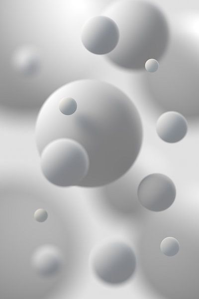 Sphères flottantes Gris par Jörg Hausmann