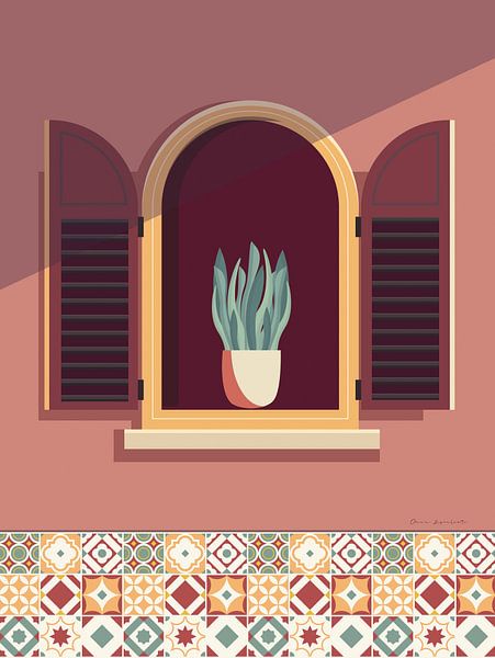 Warmes Fenster Lisboa., Omar Escalante von Wild Apple