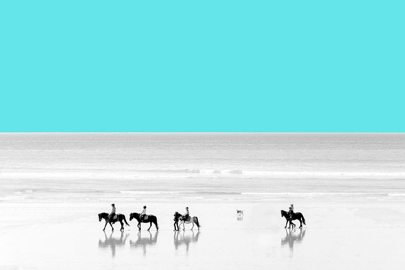 Pferd und Kinderwagen von Greet van Dam