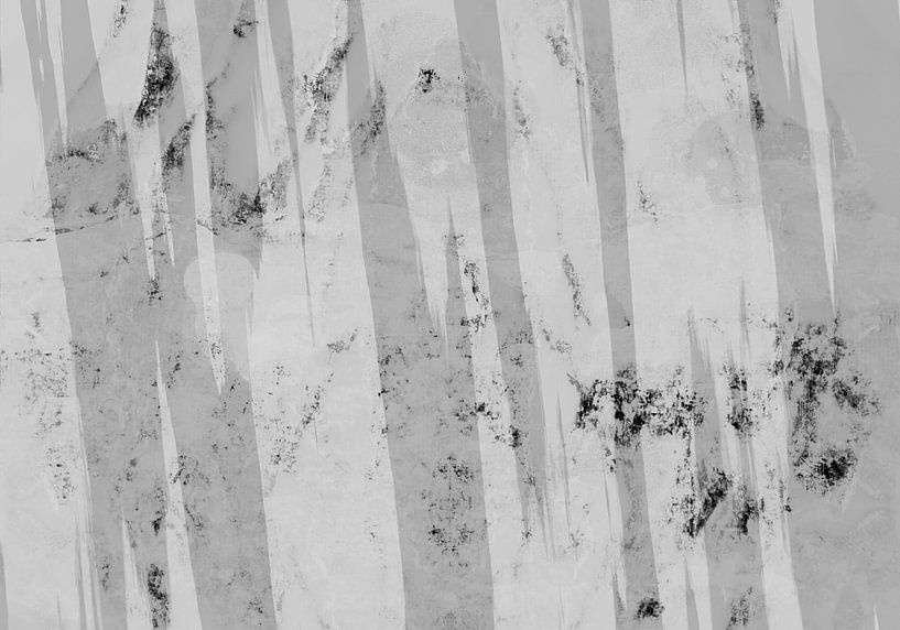 Nordic Abstract Scandinavia Landscape by Mad Dog Art