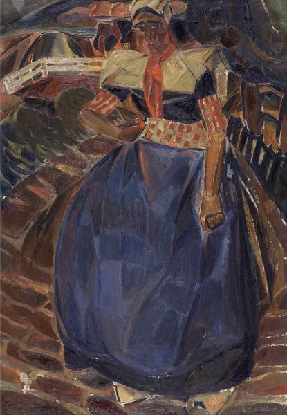 Frau von Spakenburg, Gustave De Smet, 1917 von Atelier Liesjes